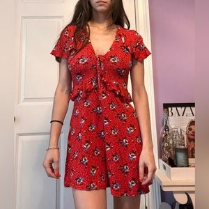 TopShop Petite Floral Mini Dress